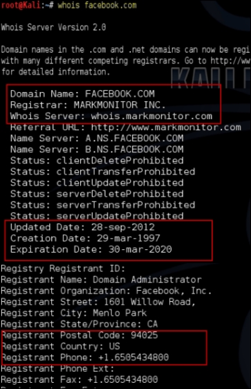 Whois – extracting domain information