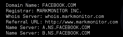 Whois – extracting domain information