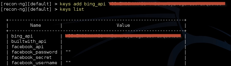 The Recon-ng tool – a framework for information gathering