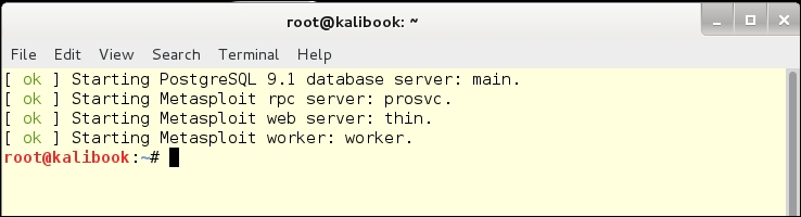 Starting Metasploit
