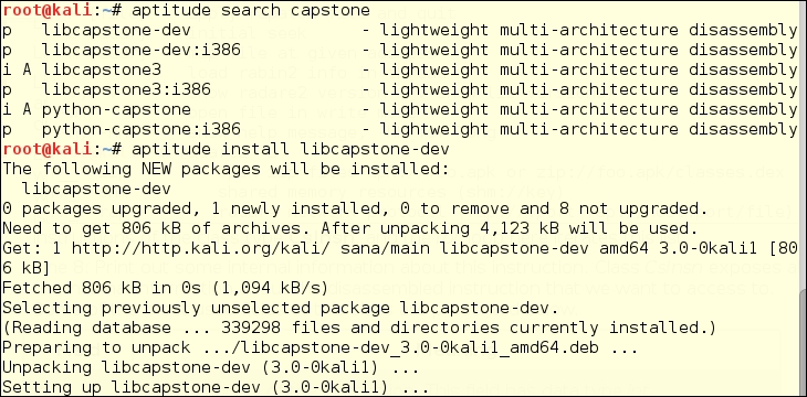 Create your own disassembling code with Capstone