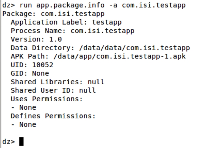 Retrieving package information