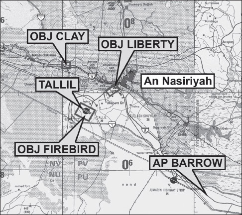 MAP 2. Initial 3rd Brigade objectives