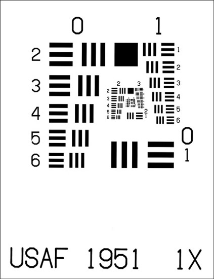 Figure 13.3 USAF 1951 Imaging Test Chart