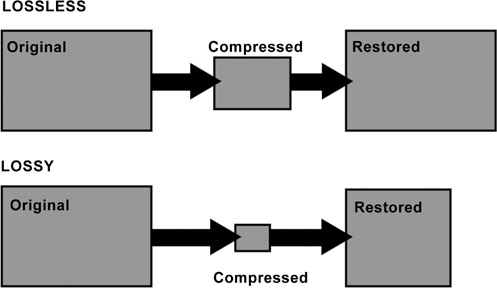 Figure 14.1 Lossless vs Lossy Compression