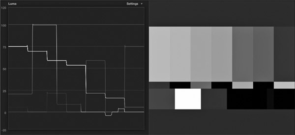 Figure 9.4 (Plate 9) Color Bars on Software Scope