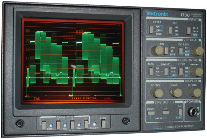 Plate 8 (Figure 8.4) Color Bars on Waveform Monitor