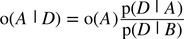 The odds form of Bayes’s theorem