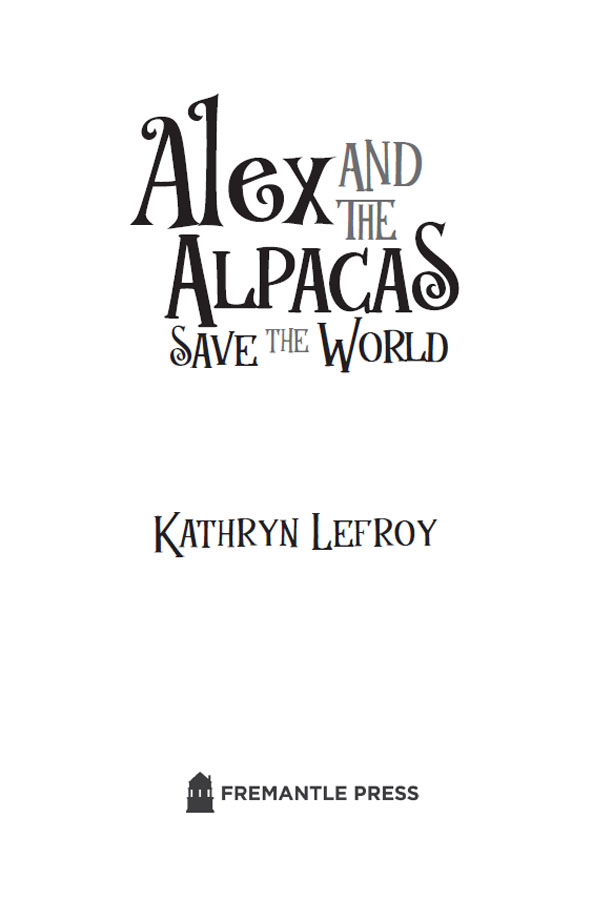 Book Title of Alex and the Alpacas Save the World