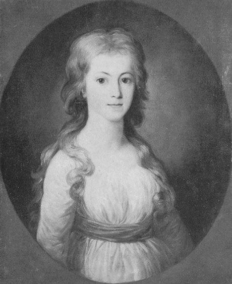 Elisa von der Recke um 1775, porträtiert von Tischbein.