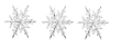 3 snowflakes resized