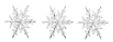 3 snowflakes resized