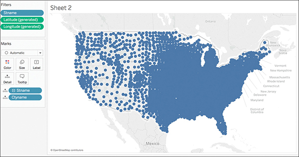 A screenshot of the Tableau interface shows an example of a Choropleth map.