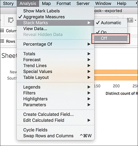 A screenshot shows how to disable automatic Stack marks.