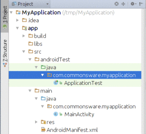 Classic Project View, Showing Java Source