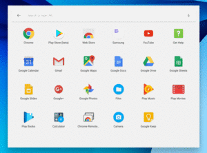 Chrome OS App Launcher/Finder, As Initially Launched