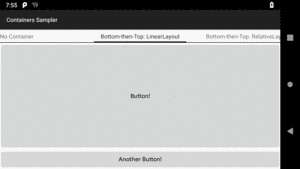 Bottom-then-Top Layout, Using LinearLayout