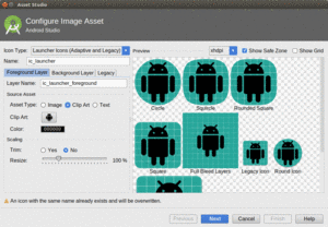 Asset Studio, Showing Clip Art Options