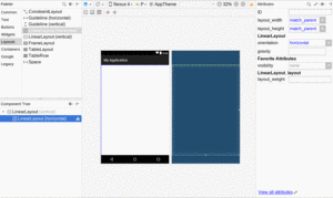 Vertical LinearLayout Holding Horizontal LinearLayout