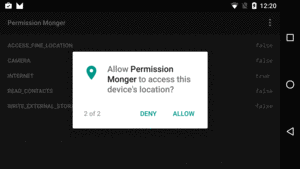 Permission Monger, Requesting ACCESS_FINE_LOCATION Permission