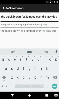 Auto-Sizing TextViews, with Some Text