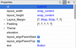 Button Attributes in RelativeLayout