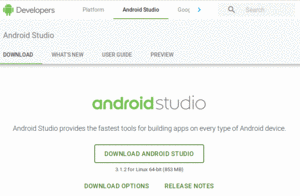 Android Studio Download Page