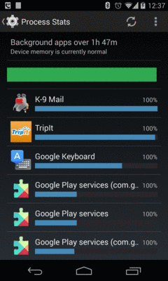 Process Stats in Android 4.4