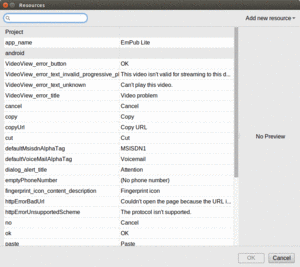 Android Studio String Resource Picker Dialog