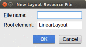 Android Studio New Layout Resource File Dialog