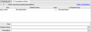 Spanish Strings in Resource File and Translations Editor