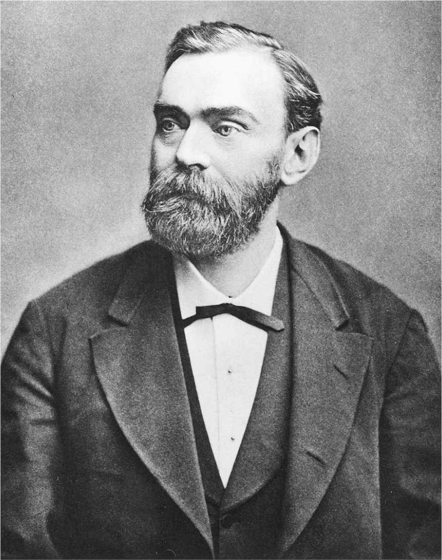 Alfred Nobel, dynamite maker and benefactor of the Nobel prizes.