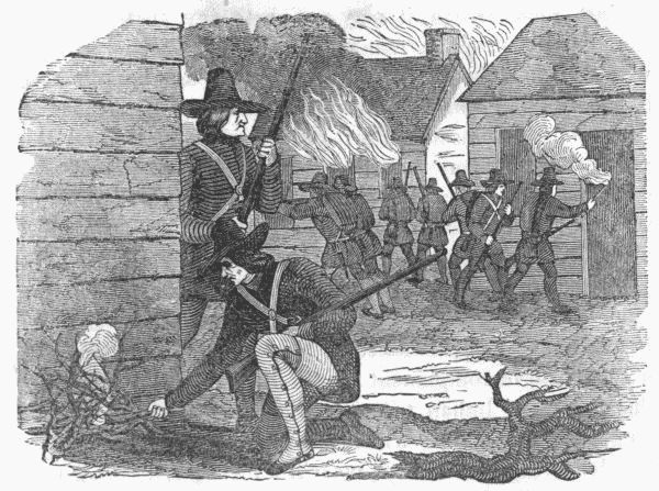 Destruction of the village of St. Francis.