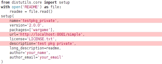 Step 2 – Building a new source distribution