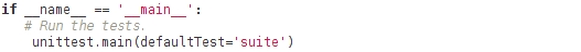 Using unittest.TestSuite