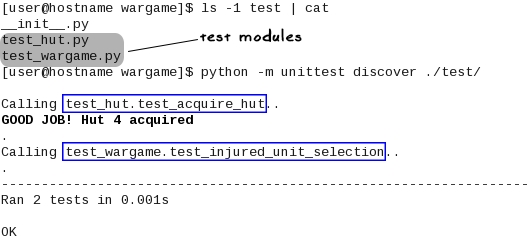 Batch executing unit tests