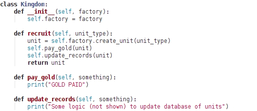 Simple factory solution 1 – Traditional approach