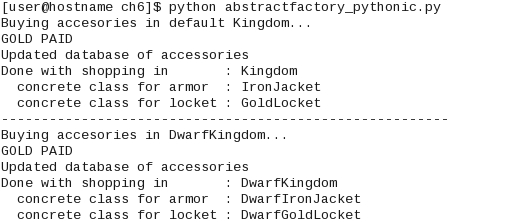 Abstract factory solution – Pythonic approach