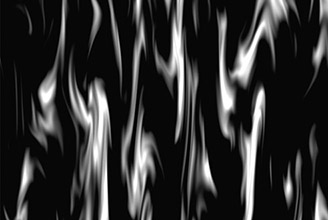 Figure 6.52 The fiery grayscale pattern, created with the Turbulent Noise effect.