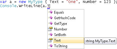 IntelliSense with a statically typed variable