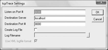 TcpTrace settings