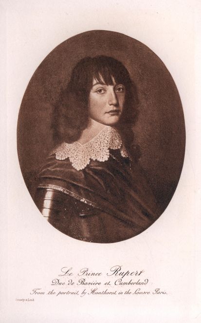 Le Prince Rupert. Duc de Baviere et Cumberland. From the portrait by Honthorst in the Louvre Paris.