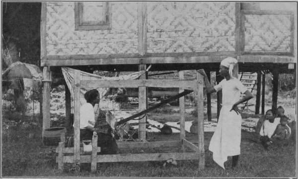 Burmese Woman Weaving