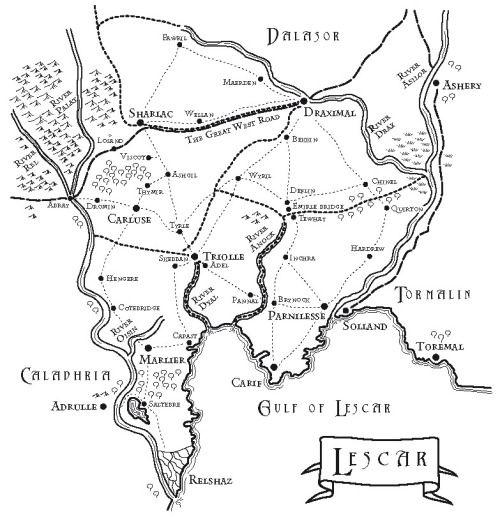 map of Lescar