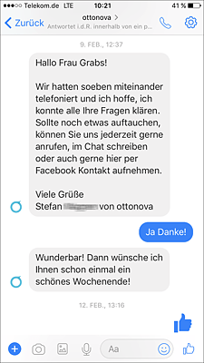 Social Service innerhalb weniger Minuten von Ottonova