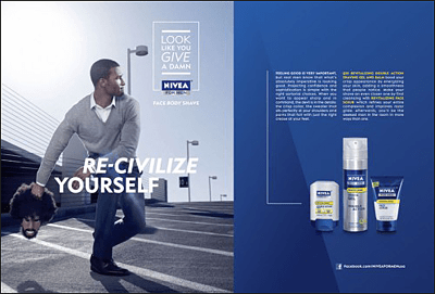 Nivea wurde wegen seiner »Re-civilize yourself«-Anzeige heftig kritisiert und reagierte sofort.