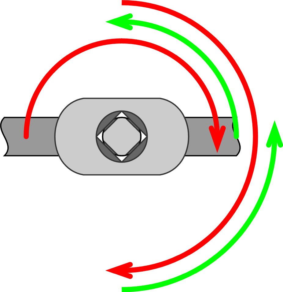 Thread-tapping procedure.