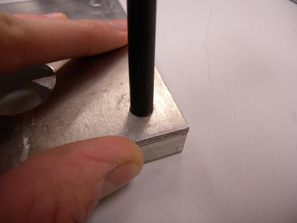 Choose a transfer punch that matches the size of the hole. This will ensure a correctly transferred center.