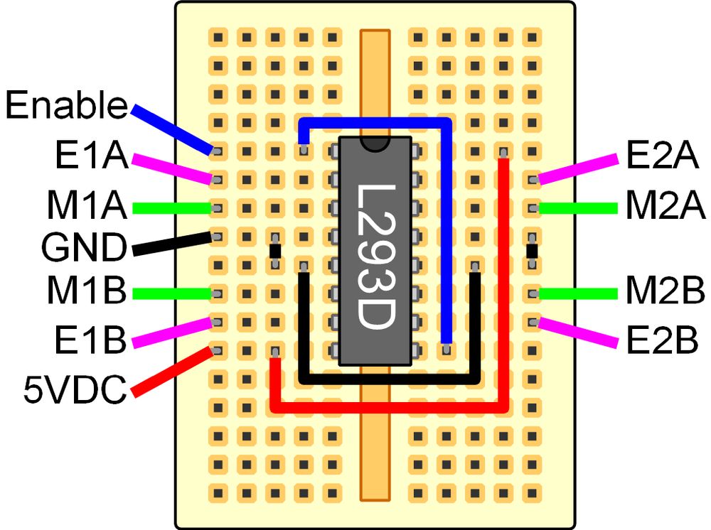 The completed motor.