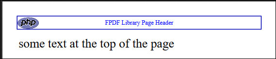 PDF page header with inserted image file